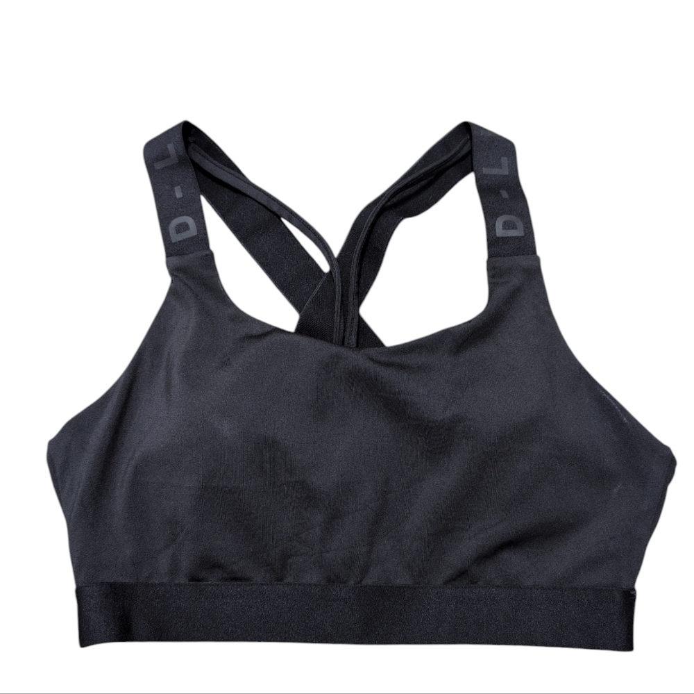 DECJUBA Black Sports Bra Deluxe Active Designed in Australia size Small
